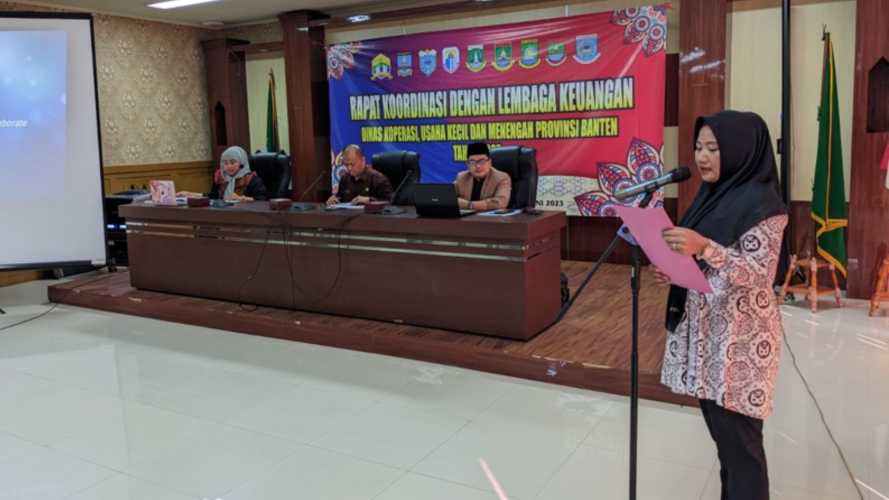 Jamkrida Banten Hadiri Undangan Sebagai Narasumber Dalam Rapat Koordinasi Dengan Dinas Koperasi & UMKM Provinsi Banten