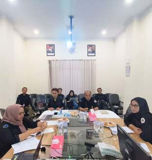 SATUAN KERJA KESEKRETARIATAN MENGHADIRI UNDANGAN ENTRY MEETING RISK BASED AUDIT